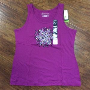 Tek Gear Purple Tank Top NWT Large